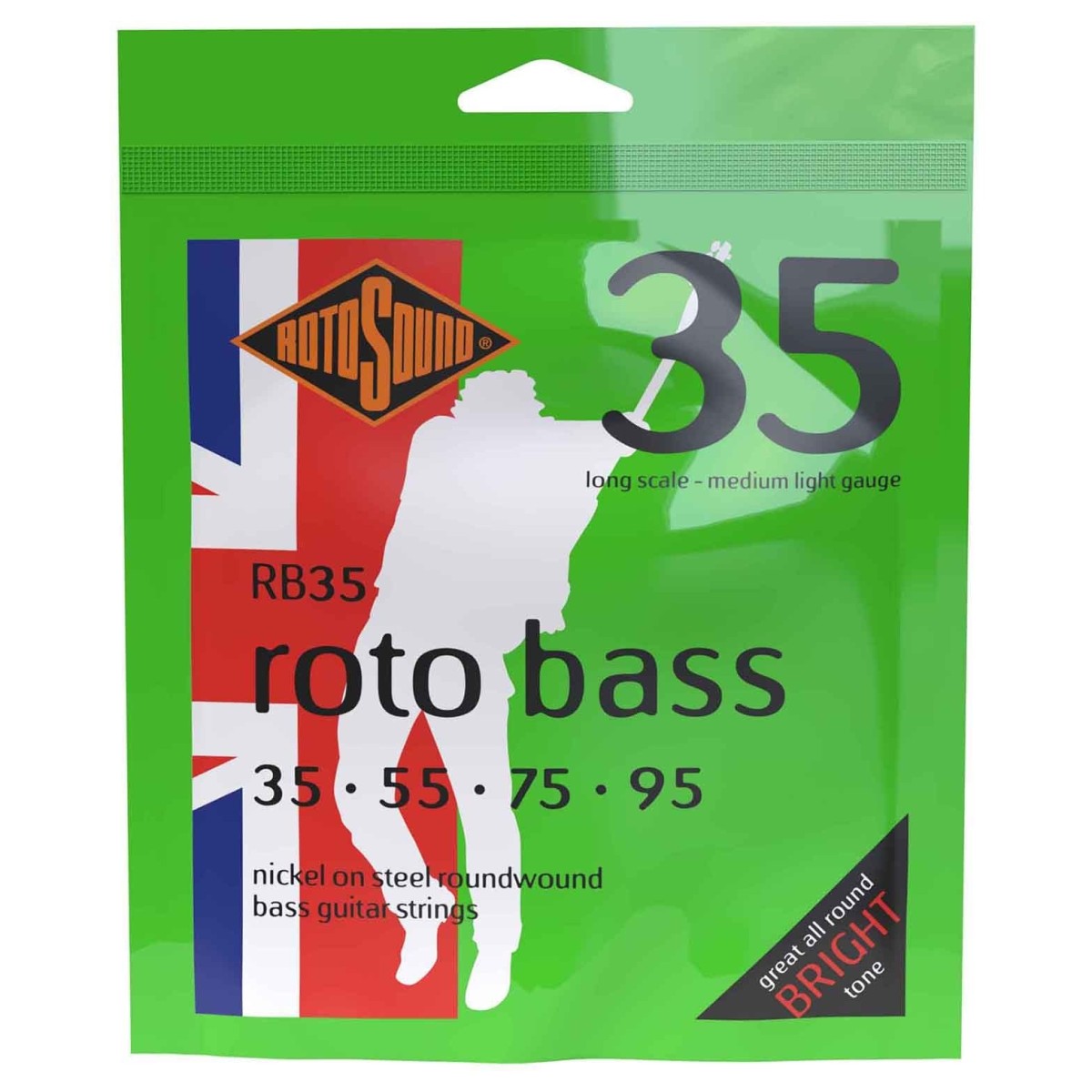 Rotosound RB35 Nickel Bass Guitar Strings 35-95