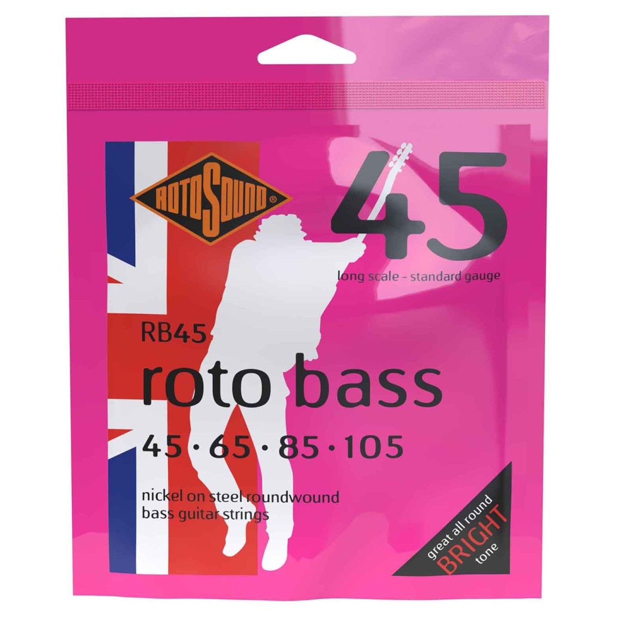 Rotosound RB45 Nickel Bass Guitar Strings 45-105