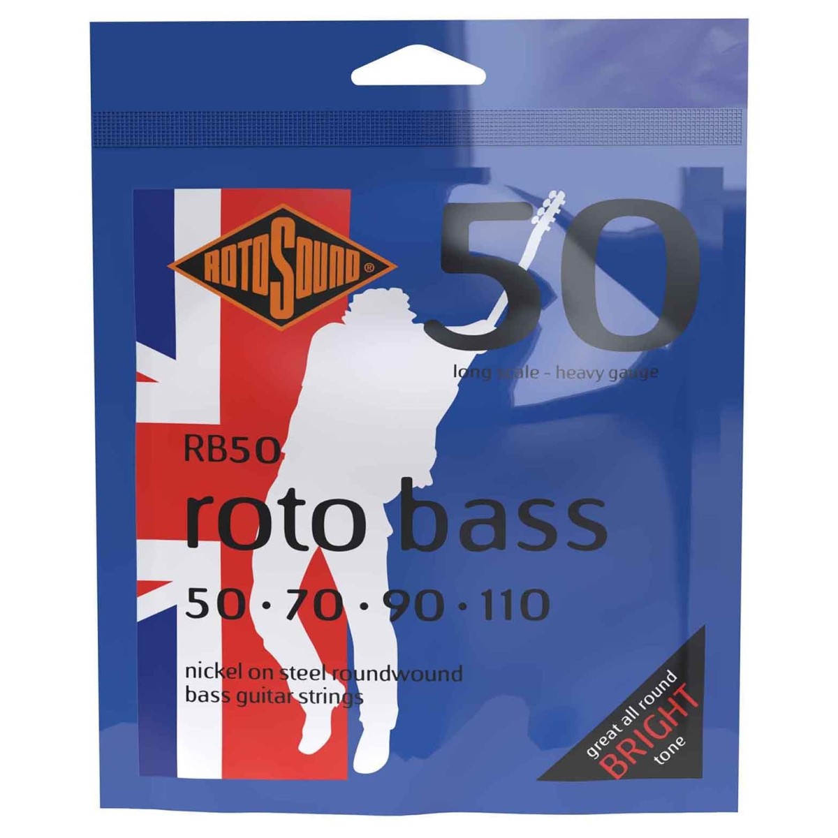 Rotosound RB50 Nickel Bass Guitar Strings 50-110