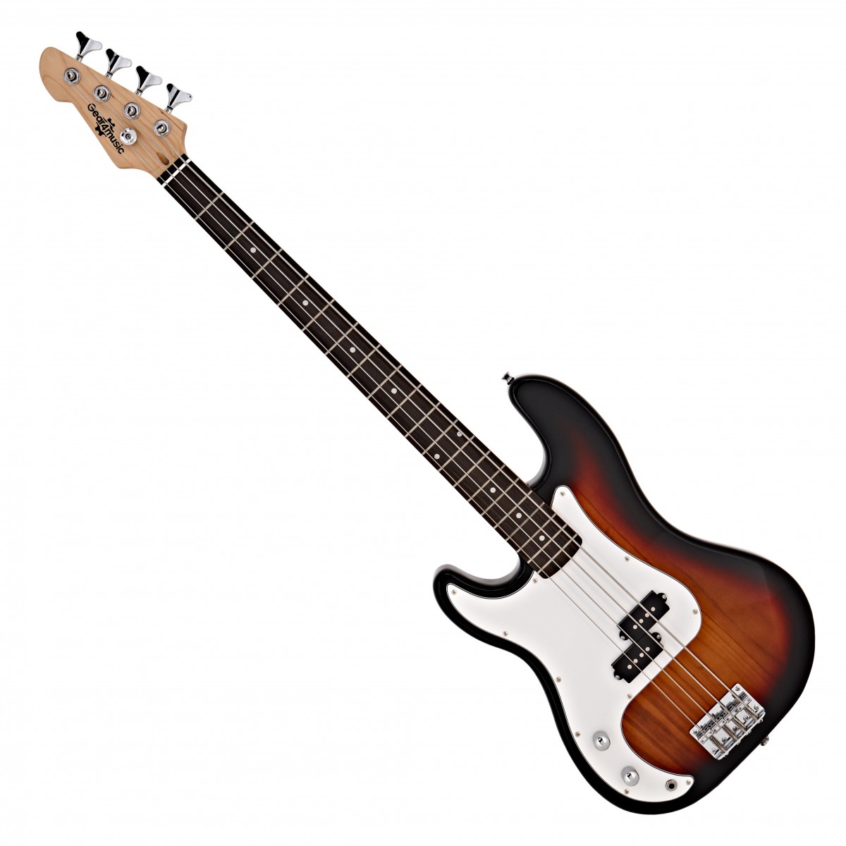 LA Left Handed Bass Guitar Sunburst