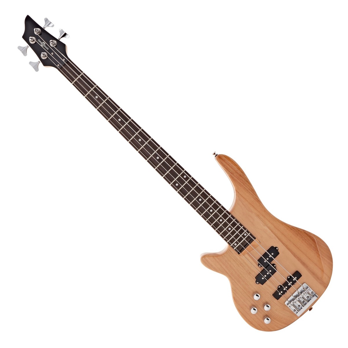 Chicago Left Handed Bass Guitar Natural