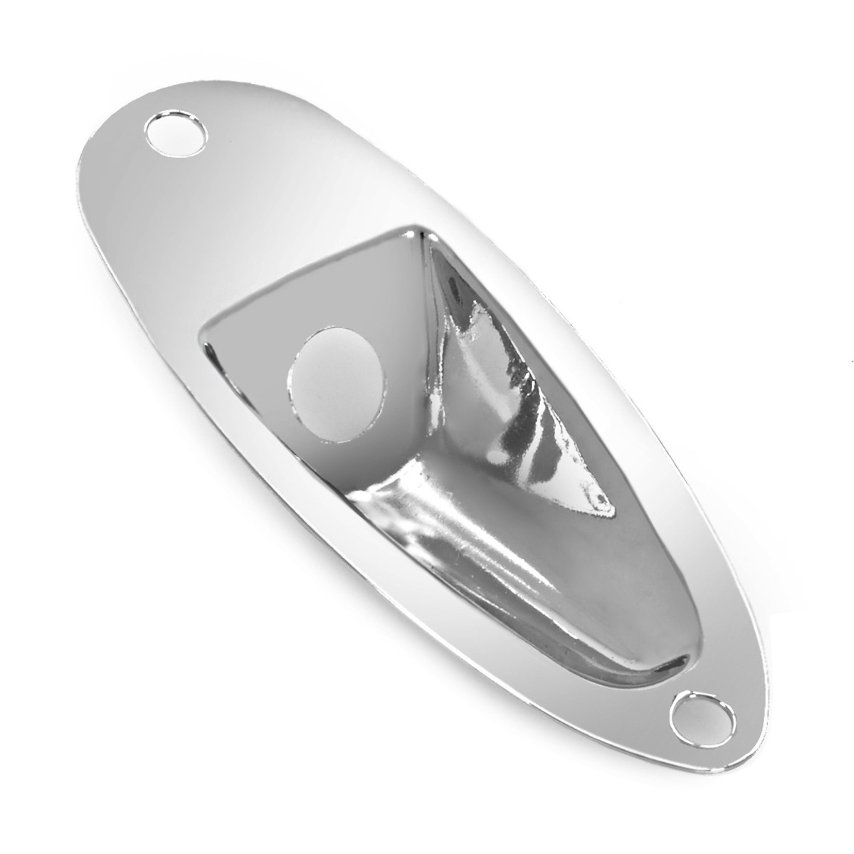 Guitarworks Recessed Electric Guitar Jack Plate Chrome