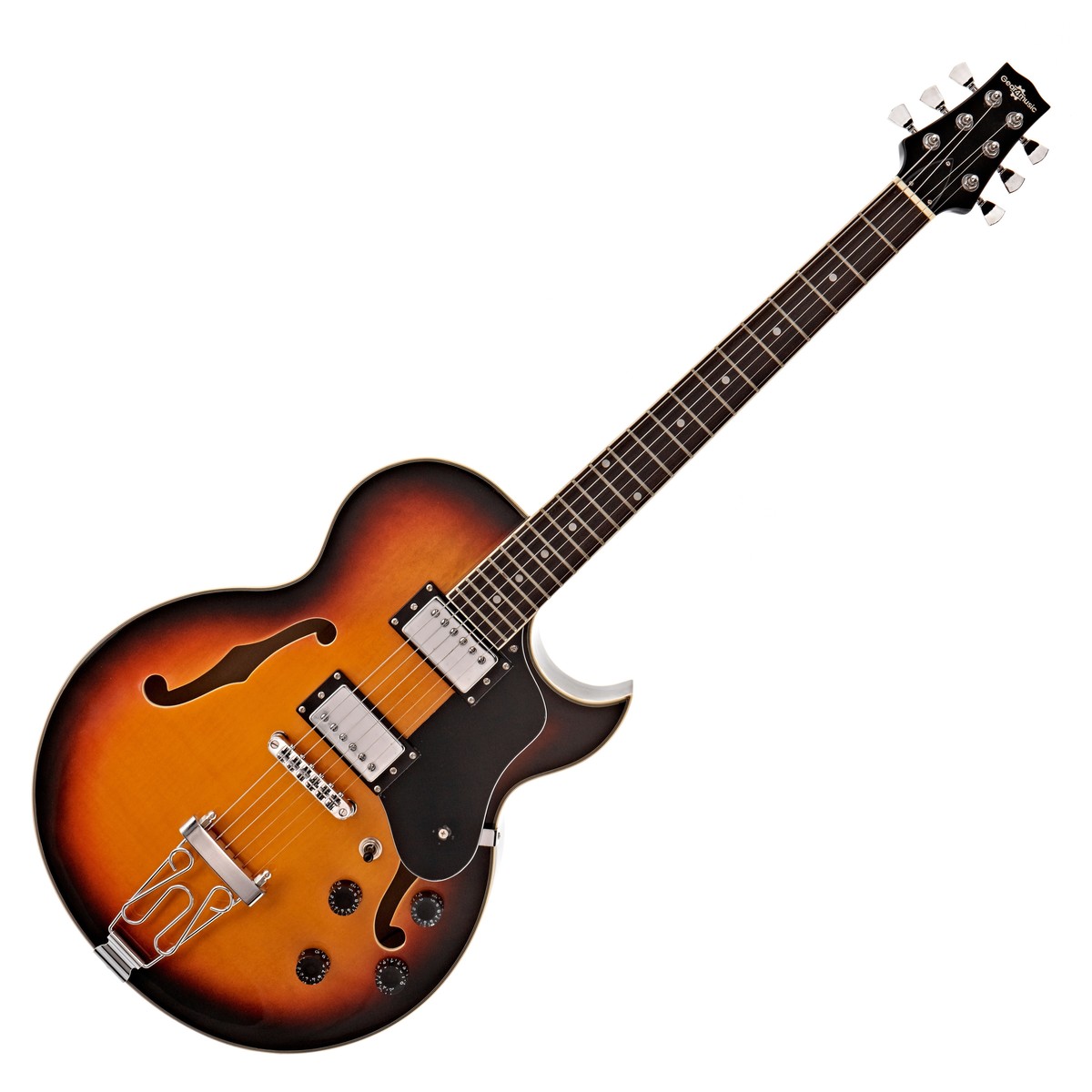 San Diego Semi Acoustic Guitar Sunburst