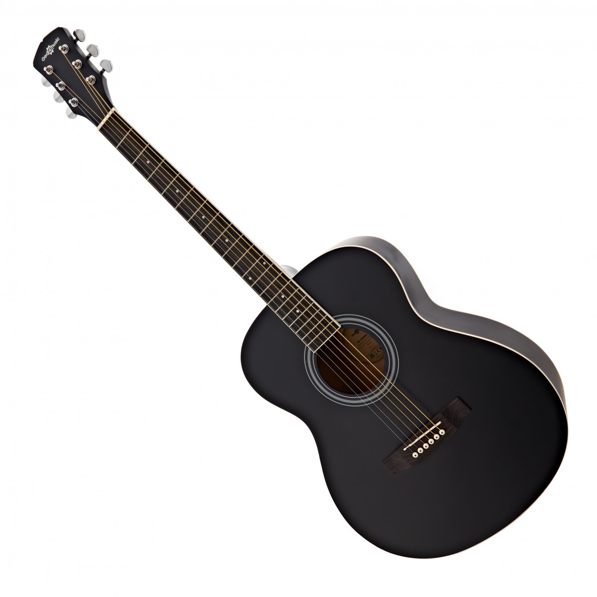 Student Left Handed Acoustic Guitar Black
