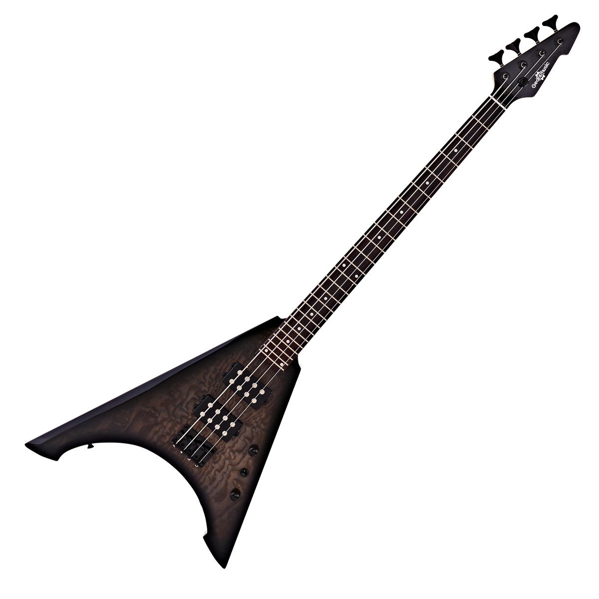 Harlem V Bass Guitar Trans Black