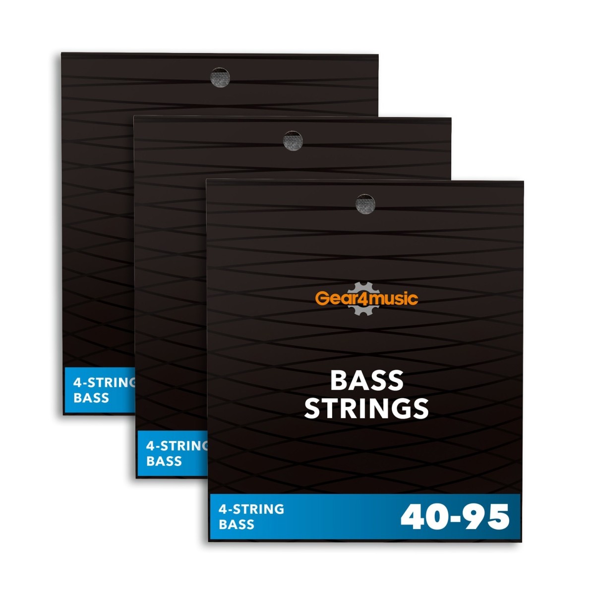 3 Pack of Bass Guitar Strings Set