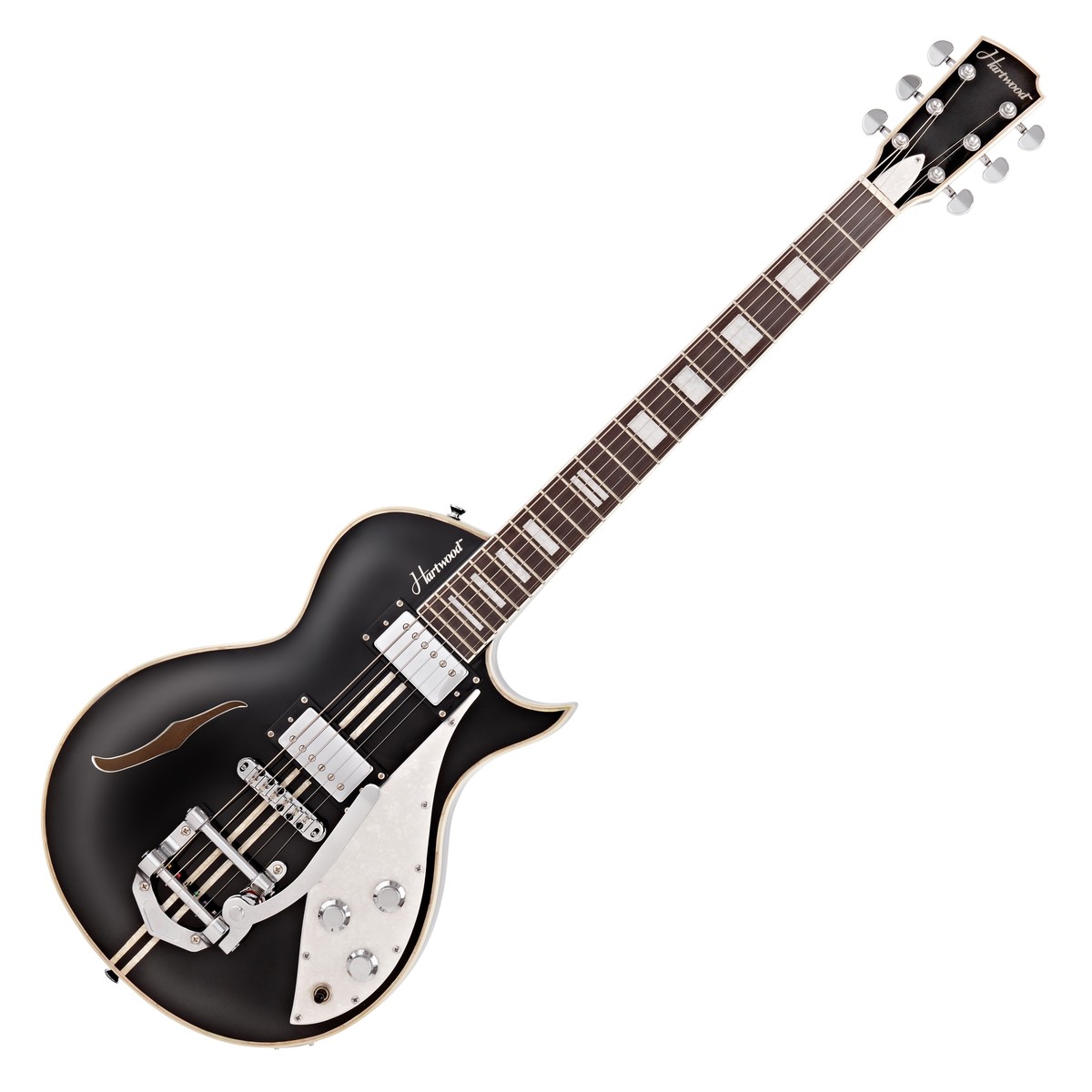 Hartwood Speedway Vibrato Electric Guitar Greaser Black