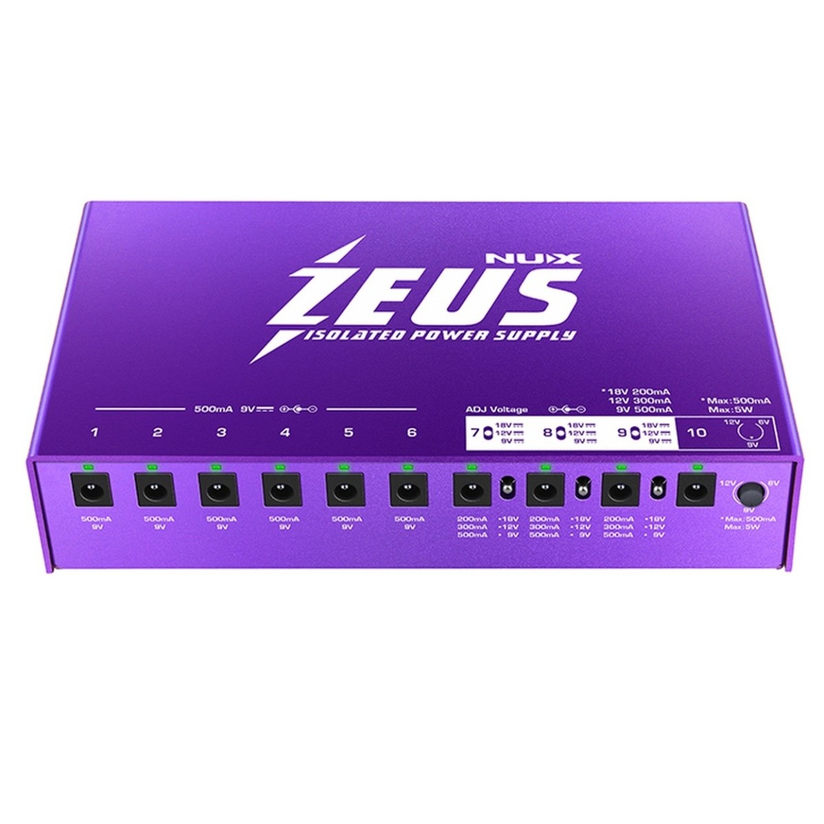 NUX Zeus Guitar Pedal Power Supply