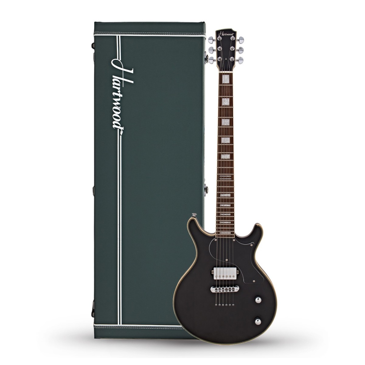 Hartwood Fifty6 Electric Guitar & Hard Case Asphalt