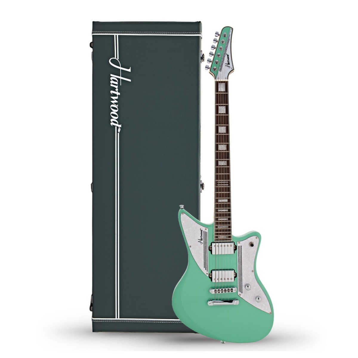 Hartwood Charger Electric Guitar & Hard Case Peppermint Green
