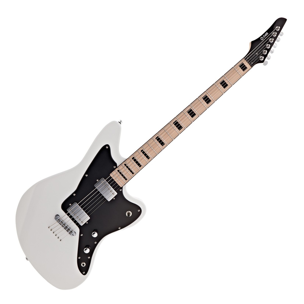 G4M 638 Baritone VI Electric Guitar White