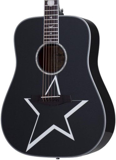 Schecter Robert Smith RS-1000 Busker Electro Acoustic in Black