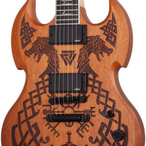 Wylde Audio Barbarian Carveworks Electric Guitar in Natural Satin