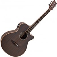 Tanglewood TRU4CEAE Reunion Pro Series Super Folk Electro Acoustic Ebony