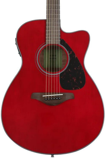 Yamaha FSX800C Mk II Electro Acoustic Guitar in Ruby Red