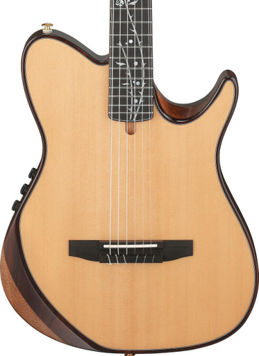 Ibanez TOD100N Tim Henson Tree of Death Thinline Acoustic Guitar in Natural High Gloss