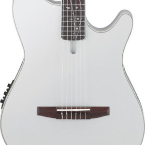 Ibanez TOD10N Tim Henson Tree of Death Thinline Acoustic Guitar in Silver Metallic Flat