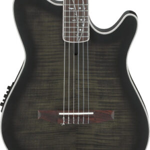 Ibanez TOD10N Tim Henson Tree of Death Thinline Acoustic Guitar in Black Burst Fade Low Gloss
