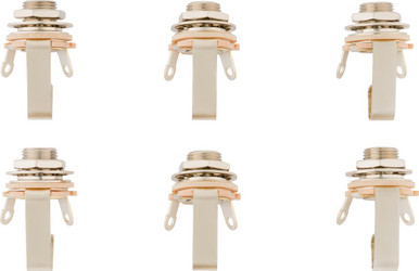Fender 1-4-inch 2-Conductor Guitar Output Jack 6-Pack - Image 1