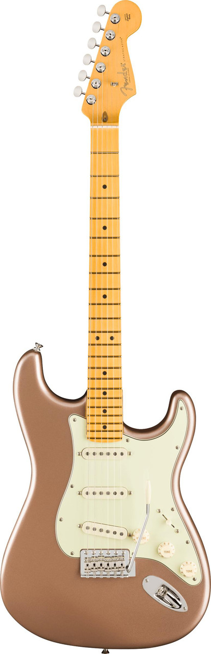Fender American Professional Classic Stratocaster in Faded Firemist Gold - Image 5