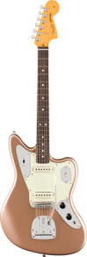 Fender American Professional Classic Jaguar in Faded Firemist Gold - Image 3