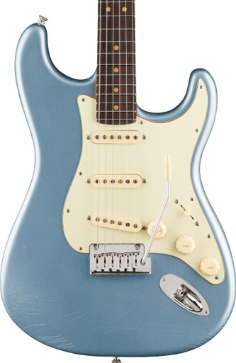 Fender American Ultra Luxe Vintage '60s Stratocaster in Ice Blue Metallic - Image 1