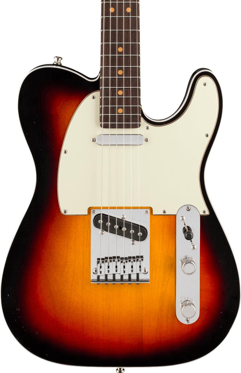 B Stock : Fender American Ultra Luxe Vintage '60s Telecaster Custom in 3-Colour Sunburst - 001 - Image 2