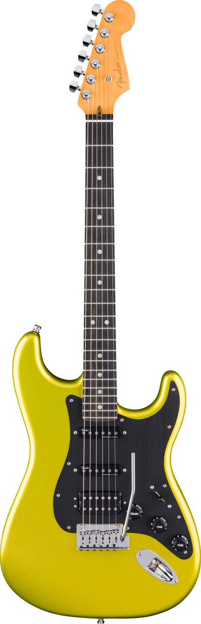 Fender American Ultra II HSS Stratocaster in Solar Flare, Ebony Fretboard - Image 5