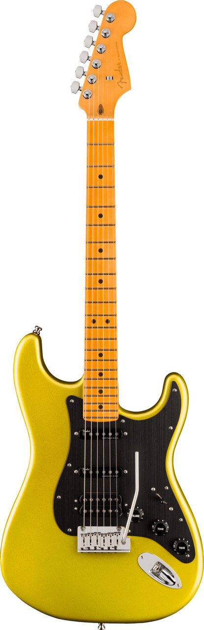 Fender American Ultra II Stratocaster HSS Maple Fingerboard in Solar Flare - Image 5