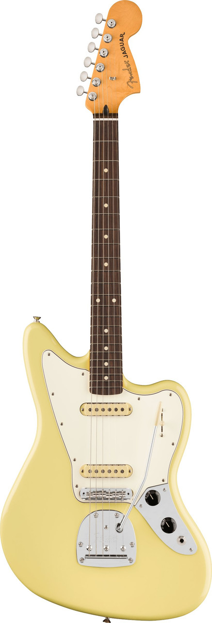 Fender Player II Jaguar Rosewood Fingerboard Hialeah Yellow - Image 5