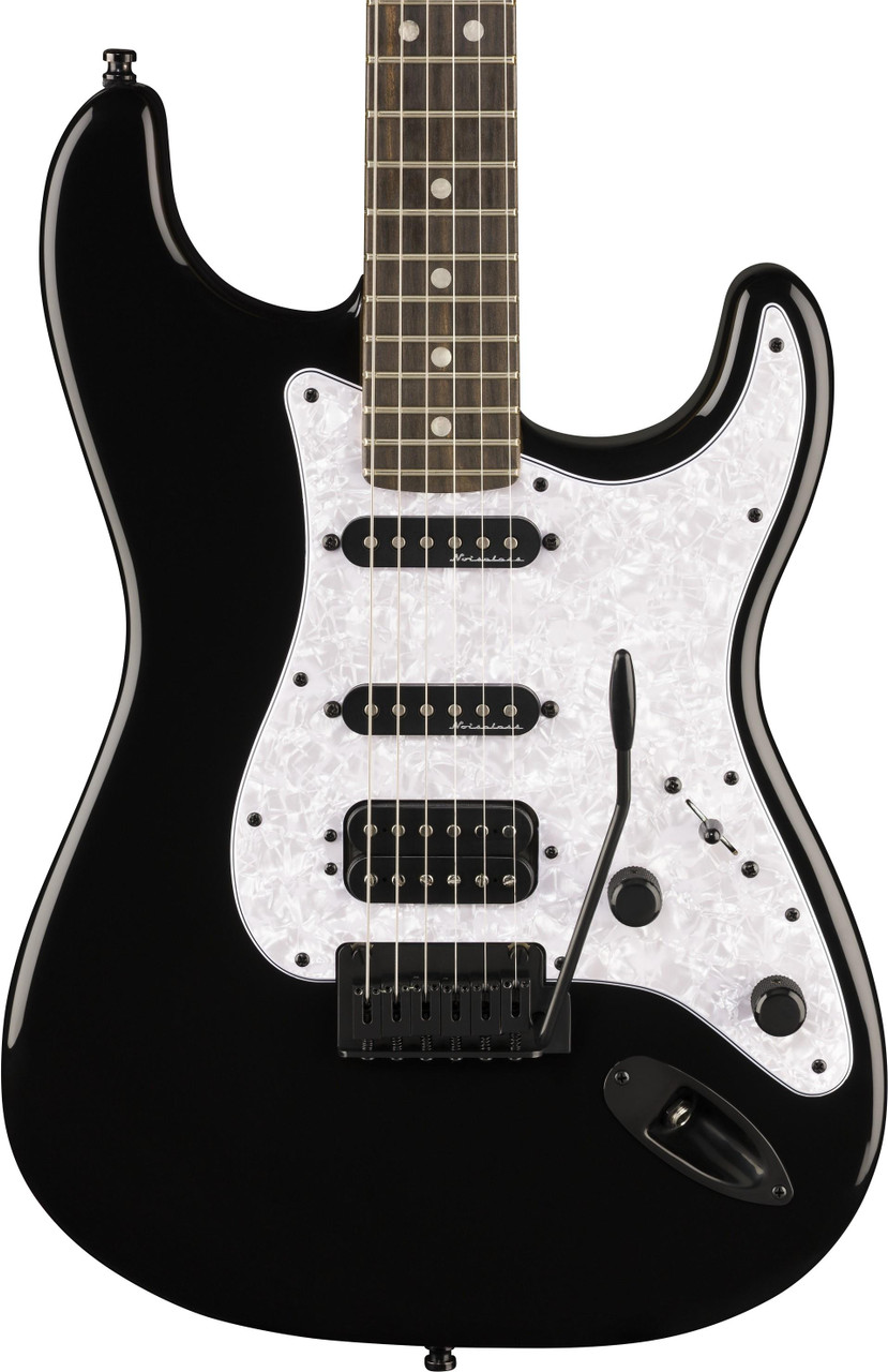 Fender Limited Edition Player Fusion Stratocaster HSS Electric Guitar in Black