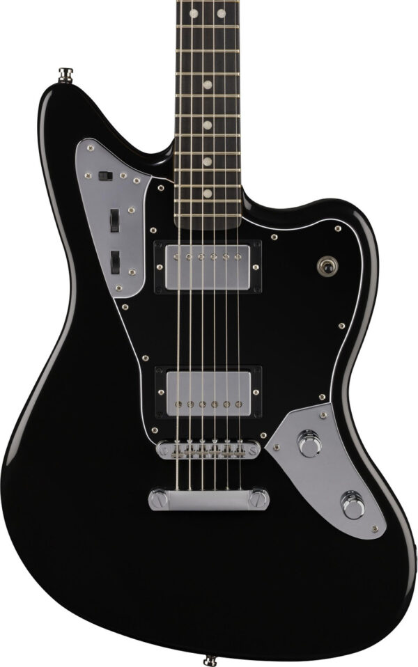 Fender Limited Edition Player Fusion Jaguar Baritone Electric Guitar in Black