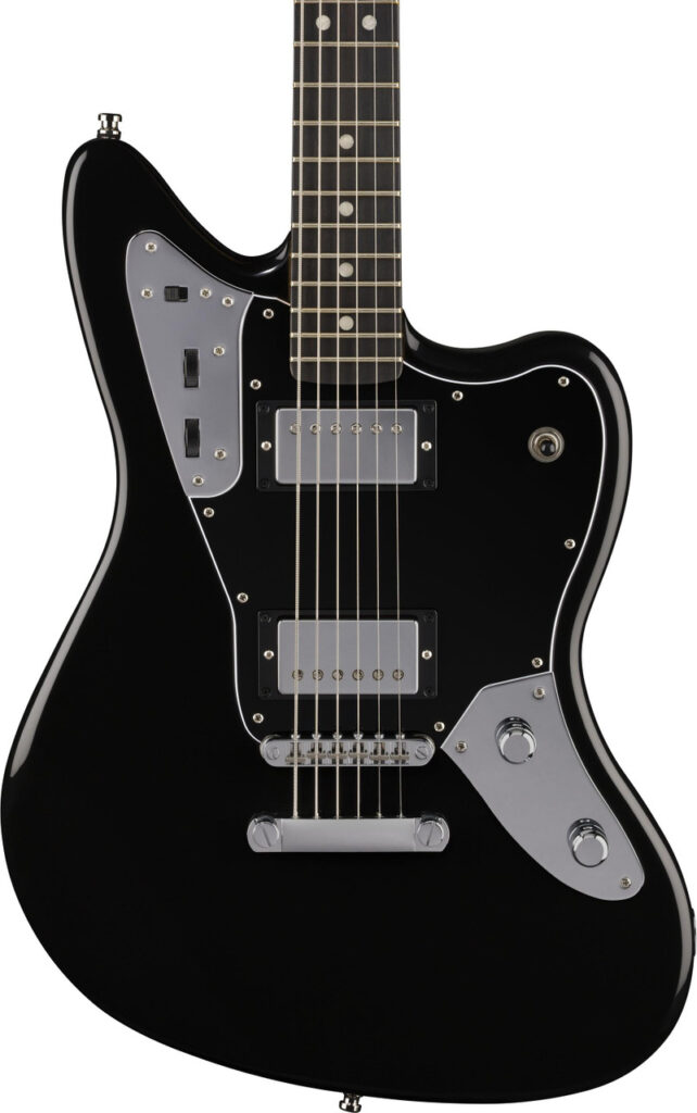 Fender Limited Edition Player Fusion Jaguar Baritone Electric Guitar in Black