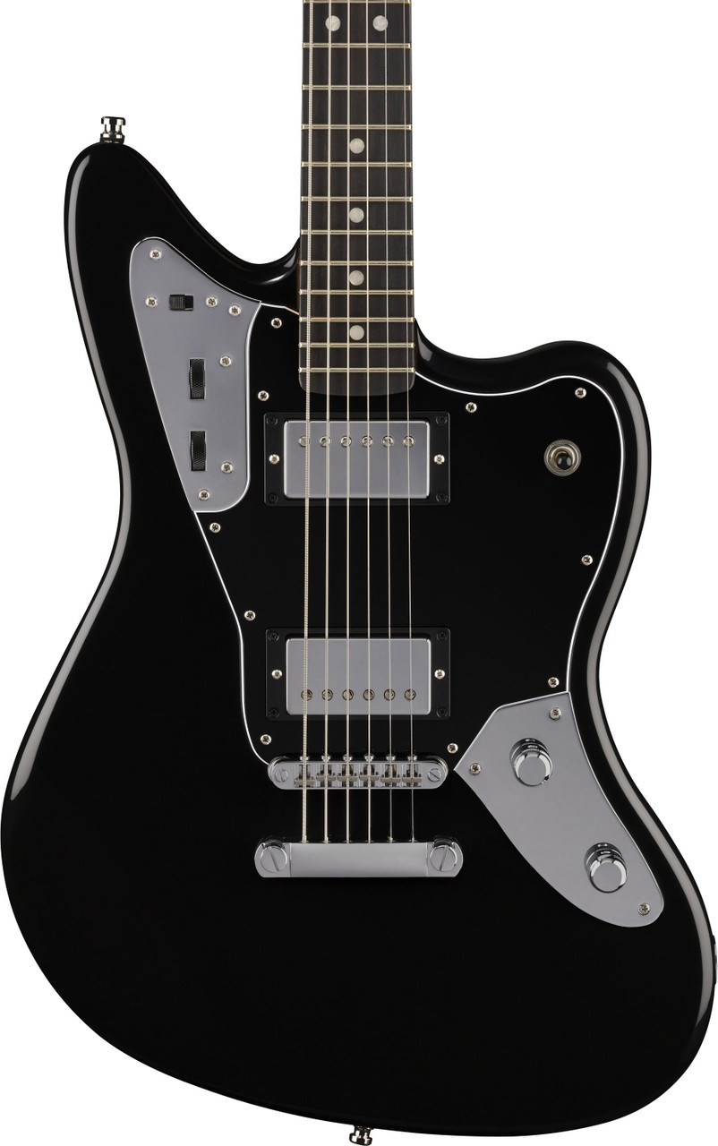 Fender Limited Edition Player Fusion Jaguar Baritone Electric Guitar in Black