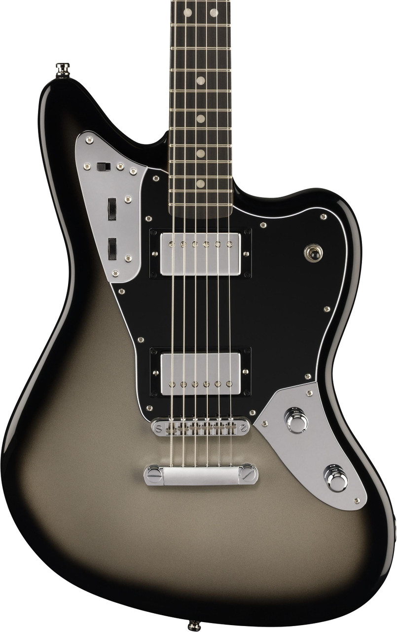 Fender Limited Edition Player Fusion Jaguar Baritone Electric Guitar in Silverburst