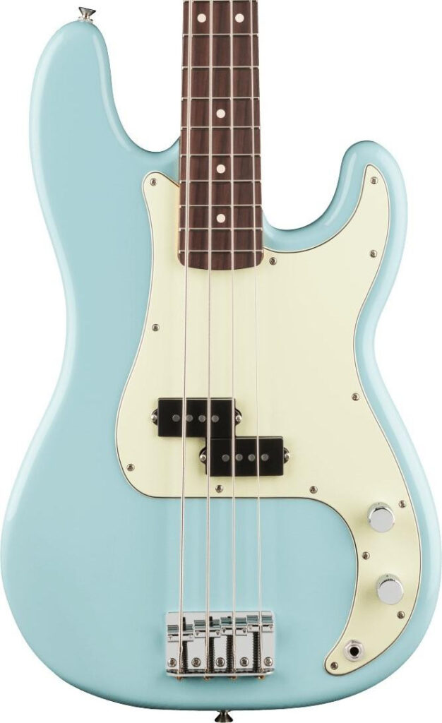 Fender 75th Anniversary Player II Precision Bass Guitar in Daphne Blue