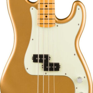 Fender 75th Anniversary Player II Precision Bass Guitar in Aztec Gold