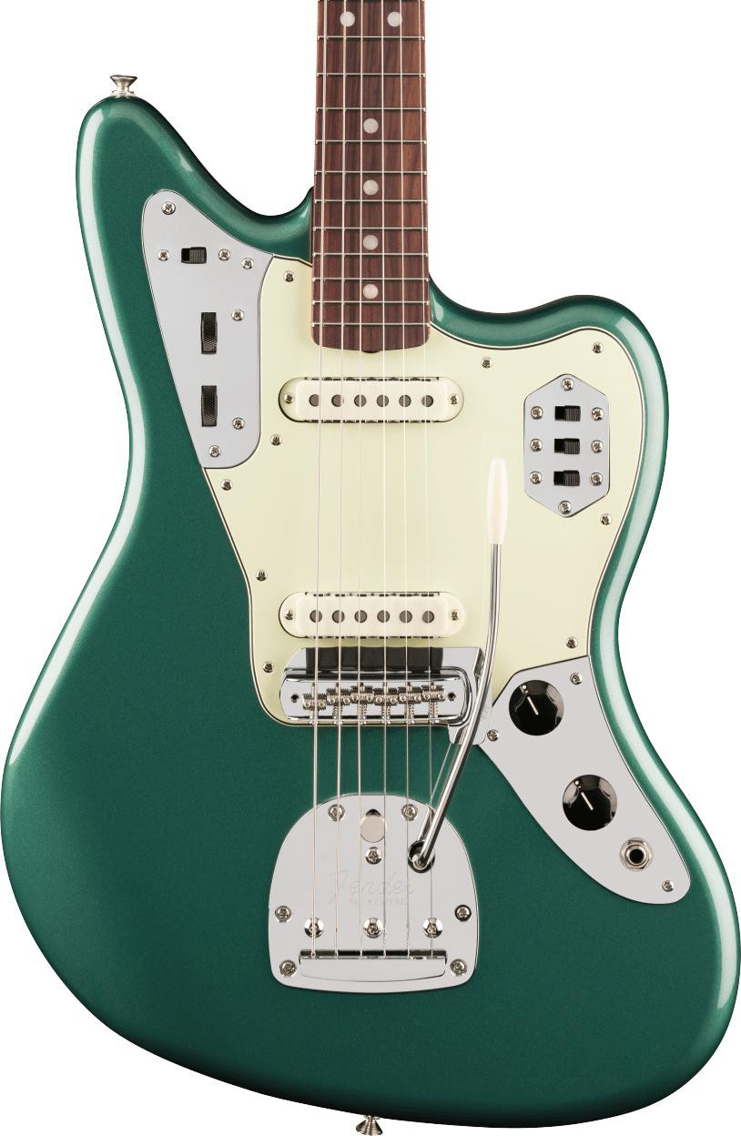 Fender Vintera III Mid '60s Jaguar Electric Guitar in Sherwood Green Metallic