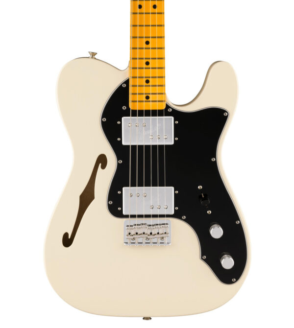 Fender American Vintage II 1972 Thinline Telecaster in Olympic White, Maple Fretboard - Image 1
