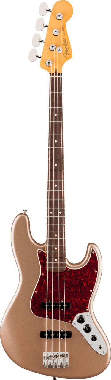 Fender American Professional Classic Jazz Bass in Faded Firemist Gold - Image 5