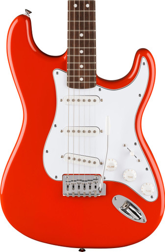 Fender Limited Edition Standard Stratocaster Electric Guitar in Fiesta Red