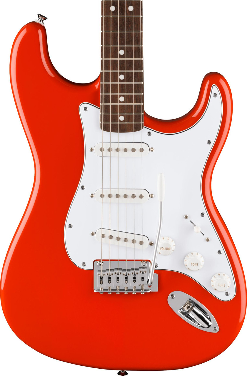 Fender Limited Edition Standard Stratocaster Electric Guitar in Fiesta Red
