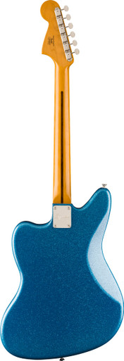 Squier Limited Edition Classic Vibe '70s Jaguar in Blue Sparkle, Matching Headstock - Image 6