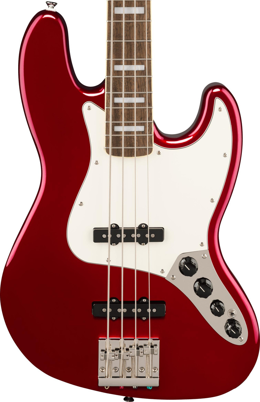 Squier FSR Classic Vibe Active 70s Jazz Bass in Candy Apple Red - Image 2