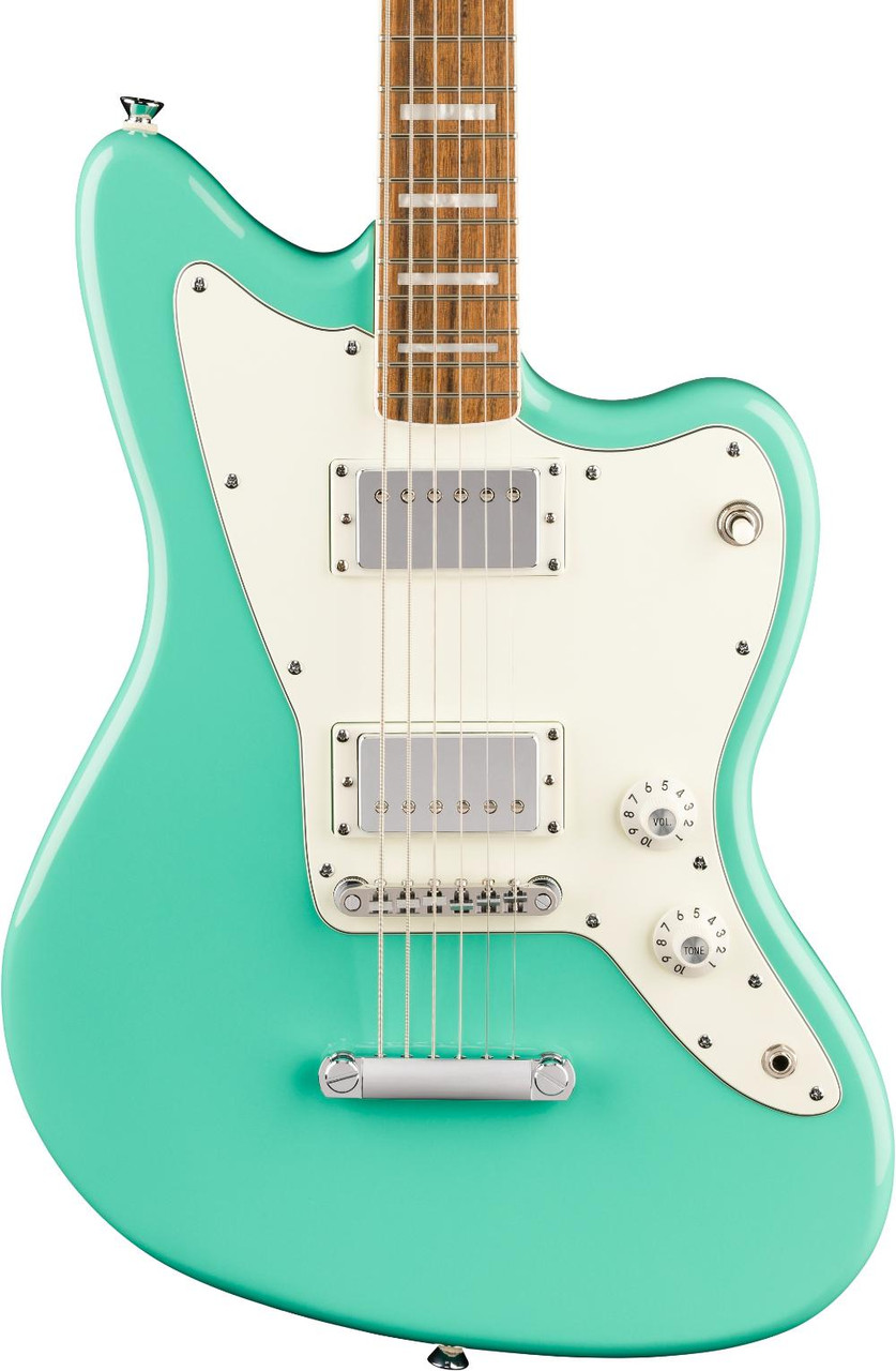 Squier Paranormal Baritone Jazzmaster in Sea Foam Green - Image 2