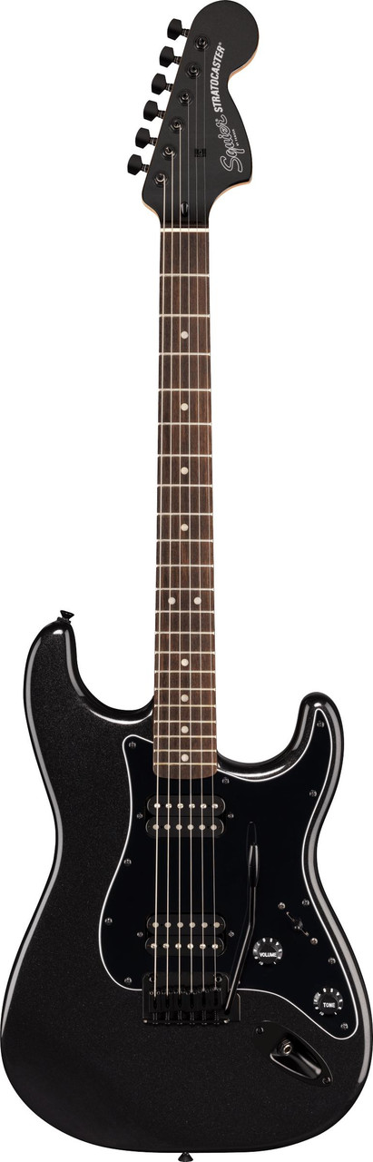 Squier FSR Affinity Stratocaster HH in Metallic Black w Matching Headstock - Image 5