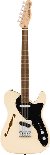 Squier Affinity Series Telecaster Thinline in Olympic White - Image 2