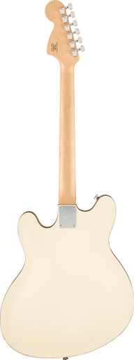 Squier Affinity Series Starcaster Deluxe in Olympic White - Image 6