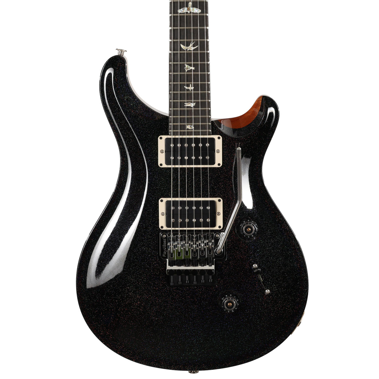 PRS Custom 24 Floyd Electric Guitar in Black Rainbow Holoflake
