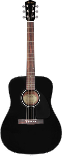 Fender CD 60 V3 Dreadnought Acoustic in Black - Image 2